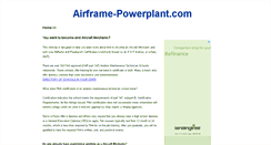 Desktop Screenshot of airframe-powerplant.com