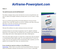 Tablet Screenshot of airframe-powerplant.com